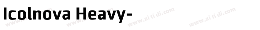 Icolnova Heavy字体转换